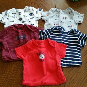 3-6 month Carter onsies